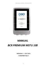 BCR Premium MSTU 100 User Manual предпросмотр