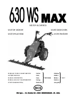 BCS 630 WS MAX Owner'S Manual предпросмотр