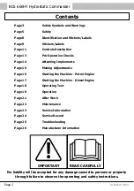 Preview for 2 page of BCS 660HY WS Hydrostatic Commander Operating Instructions Manual