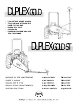 BCS DUPLEX GOLD Owner'S Manual preview