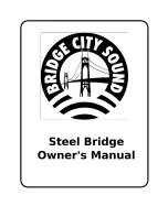 BCS Steel Bridge Owner'S Manual preview