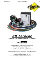 Предварительный просмотр 1 страницы BD Diesel Performance 1030395 Installation Manual