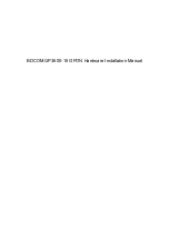 Bdcom GP3600-16 Hardware Installation Manual preview