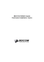 Предварительный просмотр 1 страницы Bdcom S6508 Hardware Installation Manual