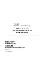 Предварительный просмотр 1 страницы BDI ATB-300 Quick Start Manual