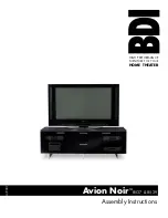 Предварительный просмотр 1 страницы BDI Avion Noir 8537 Assembly Instructions