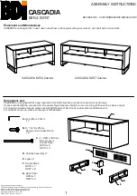 BDI CASCADIA 8254 Assembly Instructions предпросмотр