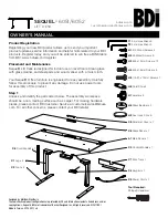 Preview for 1 page of BDI CENTRO Owner'S Manual