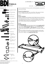 Предварительный просмотр 1 страницы BDI CIRRUS 8157 Assembly Instructions