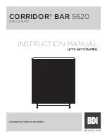 Предварительный просмотр 1 страницы BDI CORRIDOR BAR 5620 Instruction Manual