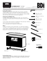 BDI CORRIDOR Assembly Instructions preview