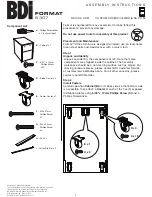 BDI Format 6307 Assembly Instructions предпросмотр