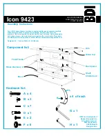 BDI Icon 9423 Assembly Instructions предпросмотр