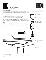 BDI KITE 5305 Assembly Instructions Manual предпросмотр