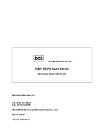 BDI PSW-100 Operation Quick Start Manual предпросмотр