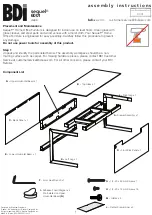 Предварительный просмотр 1 страницы BDI sequel 6001 Desk Assembly Instructions Manual