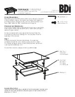 Предварительный просмотр 1 страницы BDI TERRACE 1150 Assembly Manual