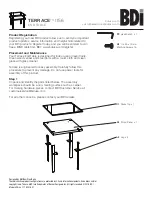 Предварительный просмотр 1 страницы BDI TERRACE 1156 END TABLE Manual