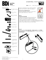 Preview for 1 page of BDI vertica Assembly Instructions Manual