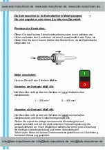 Предварительный просмотр 8 страницы BDS Maschinen MAB 450 Operating Instructions Manual