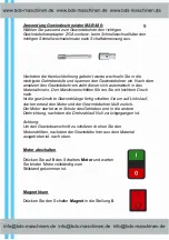 Предварительный просмотр 10 страницы BDS Maschinen MAB 450 Operating Instructions Manual