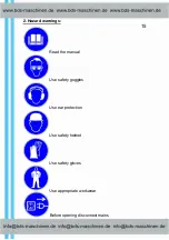 Предварительный просмотр 16 страницы BDS Maschinen MAB 450 Operating Instructions Manual