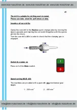 Предварительный просмотр 21 страницы BDS Maschinen MAB 450 Operating Instructions Manual