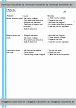 Предварительный просмотр 25 страницы BDS Maschinen MAB 450 Operating Instructions Manual