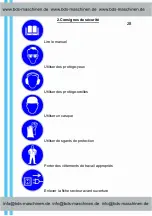 Предварительный просмотр 29 страницы BDS Maschinen MAB 450 Operating Instructions Manual