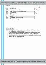 Preview for 41 page of BDS Maschinen MAB 450 Operating Instructions Manual