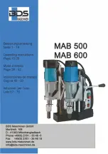 Предварительный просмотр 1 страницы BDS Maschinen MAB 500 Operating Instructions Manual