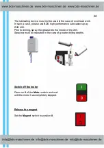 Предварительный просмотр 25 страницы BDS Maschinen MAB 500 Operating Instructions Manual