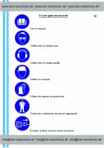 Предварительный просмотр 31 страницы BDS Maschinen MAB 500 Operating Instructions Manual