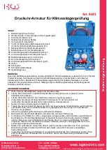 BDS BGS 8425 Manual предпросмотр