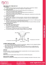 Предварительный просмотр 8 страницы BDS BGS 8425 Manual