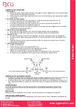 Предварительный просмотр 12 страницы BDS BGS 8425 Manual