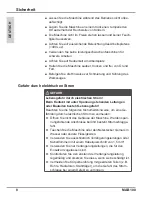 Preview for 8 page of BDS MAB 100 Operating Instructions Manual