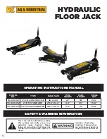 BE Ag & Industrial 35.400.002 Operating Instructions Manual preview