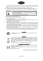 Предварительный просмотр 22 страницы Be Cool BC18KL2101F Instruction Manual