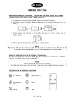 Предварительный просмотр 22 страницы Be Cool BC2AC2001TUF Manual