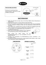 Preview for 5 page of Be Cool BC31ST2005SSF Instruction Manual