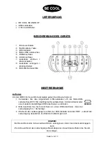 Предварительный просмотр 3 страницы Be Cool BC5BTS2012DT Instruction Manual