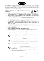 Предварительный просмотр 8 страницы Be Cool BC5BTS2012DT Instruction Manual