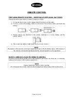 Предварительный просмотр 22 страницы Be Cool BC6AC2001FTL Manual