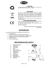 Предварительный просмотр 5 страницы Be Cool BCLB701IKUHF02 Operation Manual