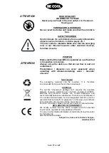 Предварительный просмотр 17 страницы Be Cool BCLB701IKUHF02 Operation Manual