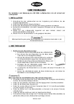 Предварительный просмотр 6 страницы Be Cool BCLB703IKUHF01 Instructions Manual