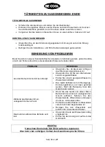 Предварительный просмотр 12 страницы Be Cool BCLB703IKUHF01 Instructions Manual