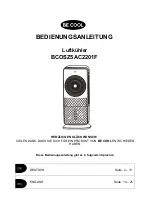 Be Cool BCOSZ5AC2201F Operating Manual предпросмотр