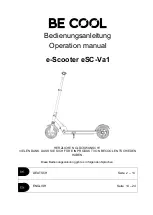 Preview for 1 page of Be Cool eSC-Va1 Operation Manual